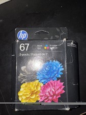 HP 67 Black and Tricolor Ink Cartridge 2 Pack Original HP Ink Expires May 2027