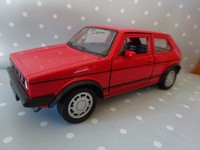 Vw Golf 1 Gti Rot Modelauto Oldtimer Ca.12Cm *Neu* 1/34-39