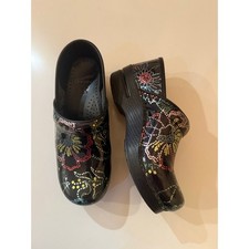 Dansko Professional Dotted Floral Clogs size 38
