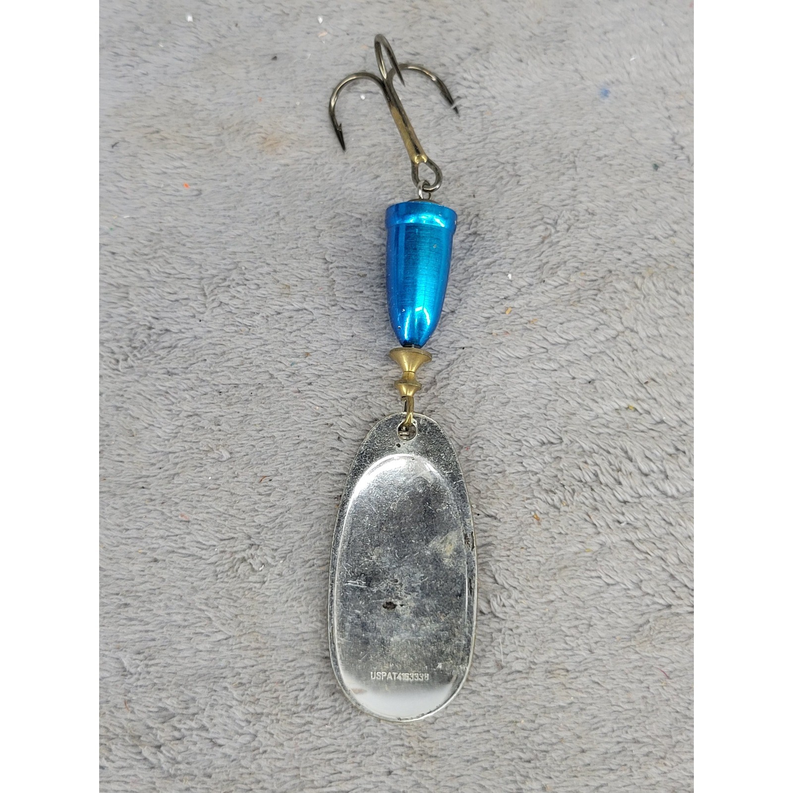 Blue Fox Super Vibrax 5 Silver Blue Inline Spinner Fishing Lure Treble Hook - Image 3