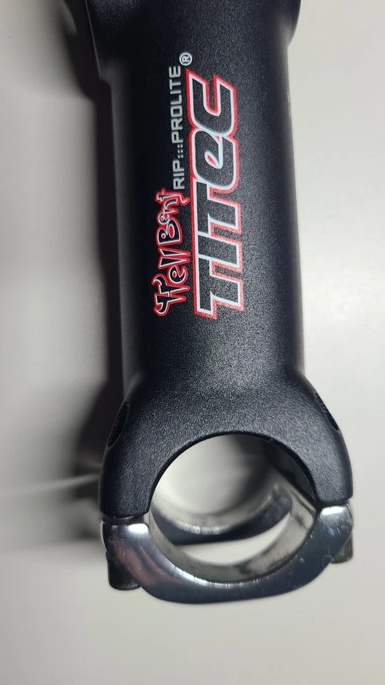 TITEC Hell Bent ProLite Road Alloy Bike Stem +/-10° Black 31.8 x 120mm - Image 3 of 4
