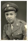 Vintage WWII Photograph~African American Soldier~Uniform~Black Military Portrait