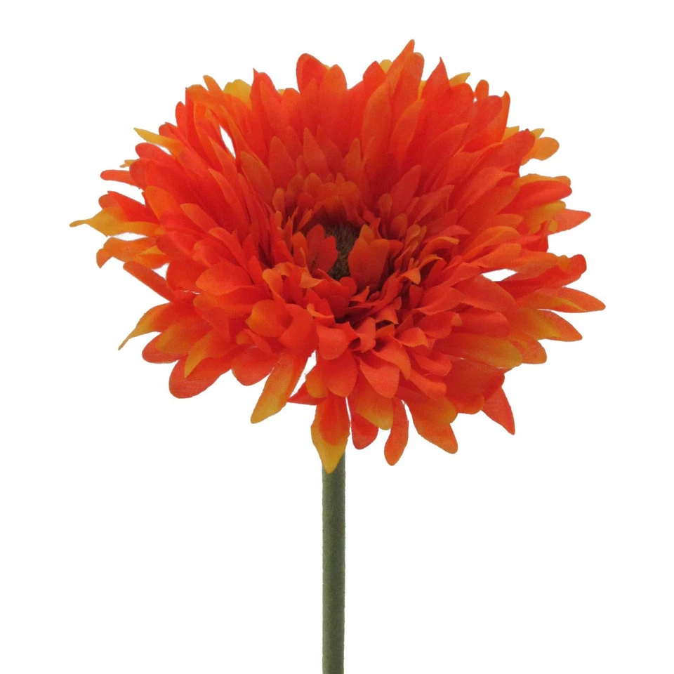 6er Set künstliche Gerbera orange H. 60cm mit fülliger Blüte GASPER Kunstblumen - Bild 2 von 3