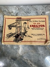 1938 MANUAL A.C. GILBERT THE NEW ERECTOR SET CATALOG  Made in USA