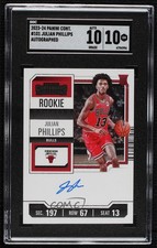 2023 Panini Contenders Rookie Ticket Julian Phillips #101 SGC 10 GEM Auto 14dq