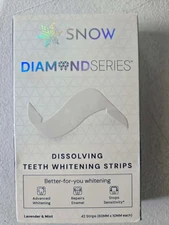 Snow Diamond Dissolving Teeth Whitening Strips- 42 Strips_NEW AND SEALED!!! D