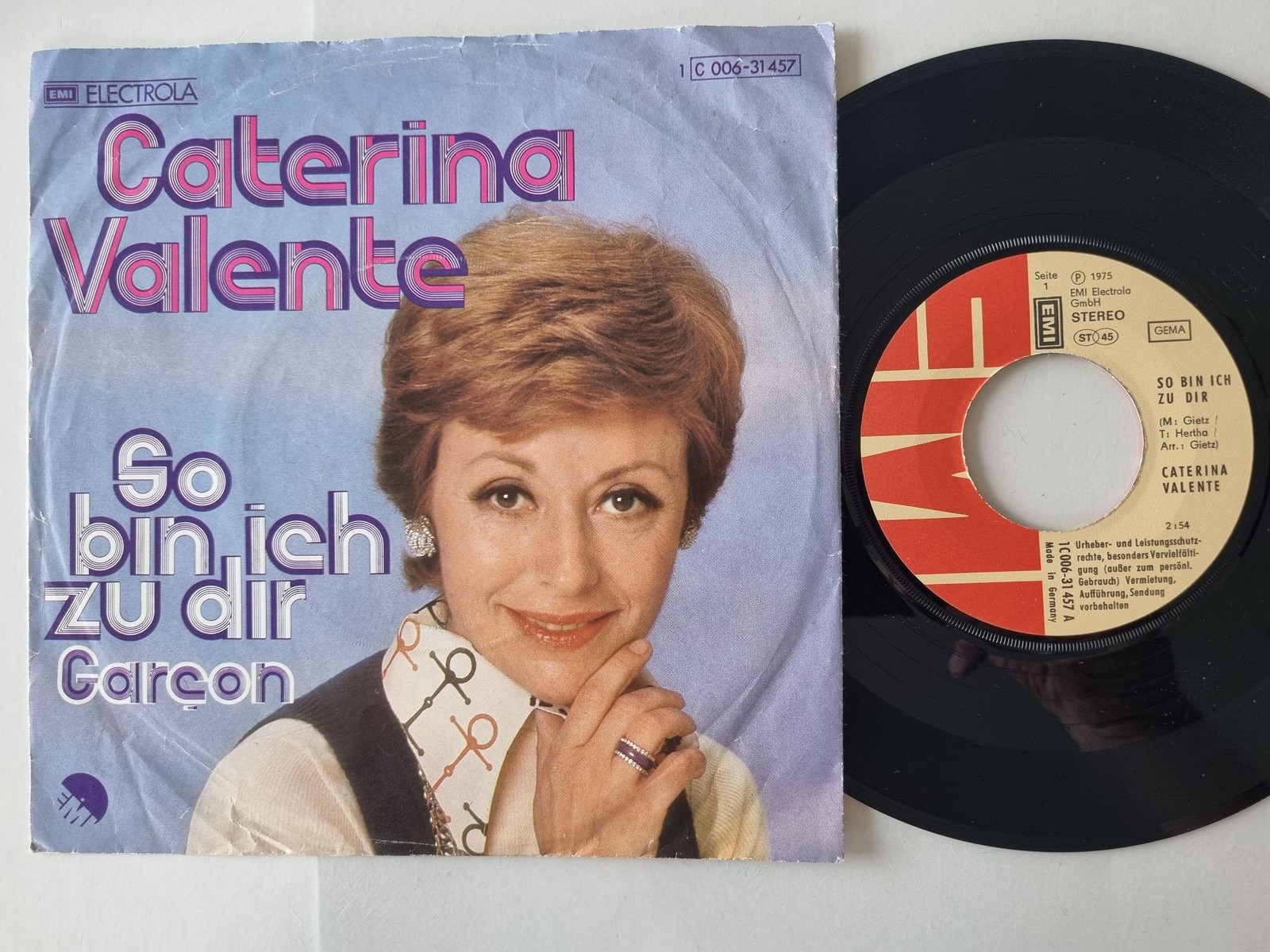 Caterina Valente - So Bin Ich Zu Dir 7'' Vinyl Germany