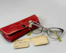 MUST REMOVE RX Truly Vintage Cats Eye Glasses By Bausch  Lomb Aluminum 4 1/4