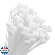 Armpow 18 inch White Zip Ties Heavy Duty 100 PACK, 200 LBS Ultra Exclusive St