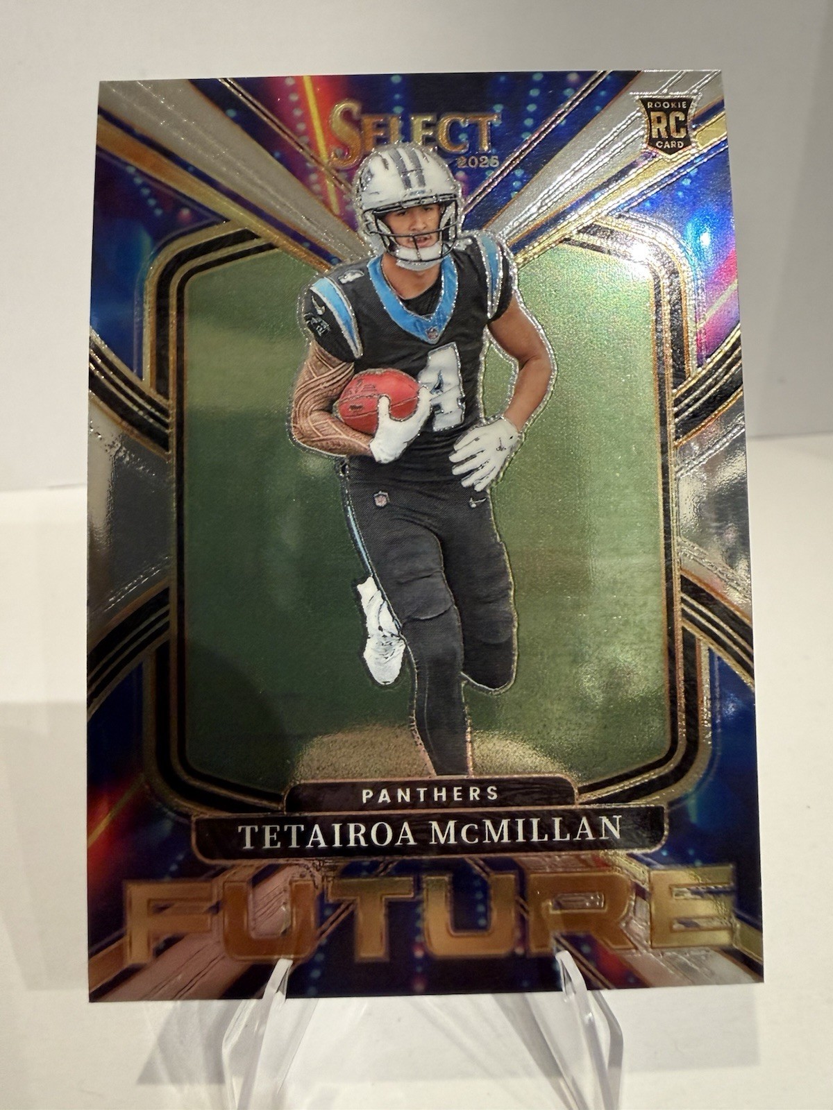 2025 Panini Select - Select Future Tetairoa McMillan #1 Silver Prizm (RC)