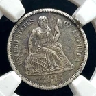 1875-CC Seated Liberty Dime VF/XF Carson City Mint