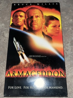 Armageddon VHS 1998 Bruce Willis ***TESTED***