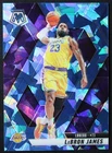 2024-25 Panini Mosaic LeBron James Blue Cracked Ice 17/125 LA Lakers #180