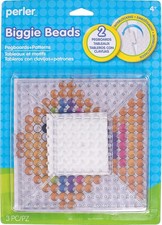 Perler Beads Biggie Pegboards for Kids Crafts, 3 pcs Small, Multicolor