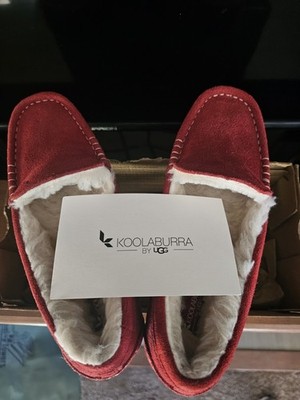 Size 6 Shoes Moccasins KOOLABURRA UGG W LEZLY 1020389 W/BOX-NEW RED/SYRAH