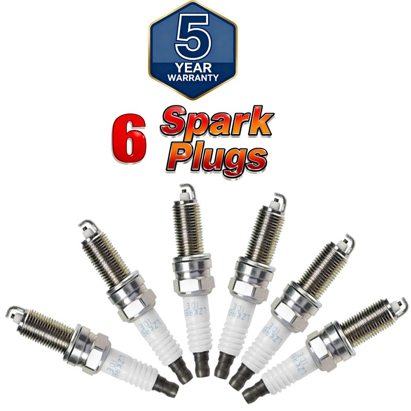 Set of 6 New Spark Plugs For 11-17 Elantra 10-11 Kia Soul 1.6L 1885810090