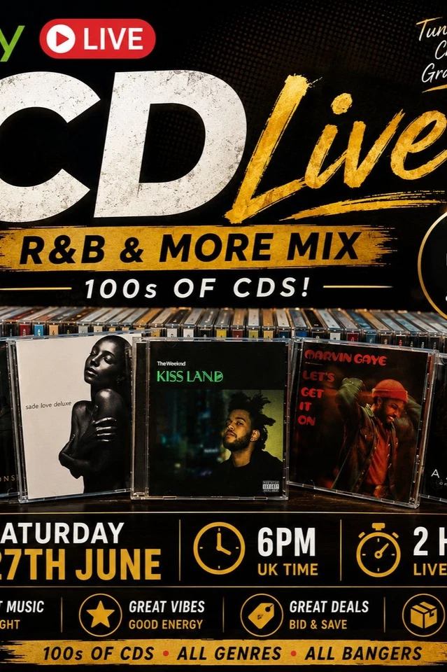 eBay Live CD Sale | R&B, Hip Hop, Soul & More | Saturday 27th June | 6PM UK