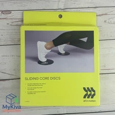 Sliding Core Discs All In Motion Black Gray PVC 7inch Exercise Trainers