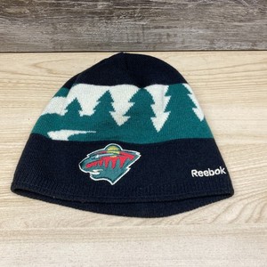 NHL Minnesota Wild Embroidered Logo Ear Flap Winter Unisex Skull Beanie MN Wild Beanie | eBay main image 2