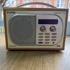 Pure Evoke-1S DAB Digital Radio Wooden Finish – Faulty / Spares Or Repairs