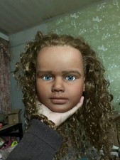 Painted Reborn 42in Doll Kits Dark Skin Toddler Girl Rooted Hair with Body Parts