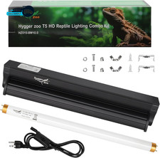 T5 UVB Reptile Light Fixture HO UVB Bulb Lighting Combo Kit 10.0 UVB Light