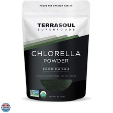 Organic Chlorella Powder Cracked Cell Walls, 6 Ounces