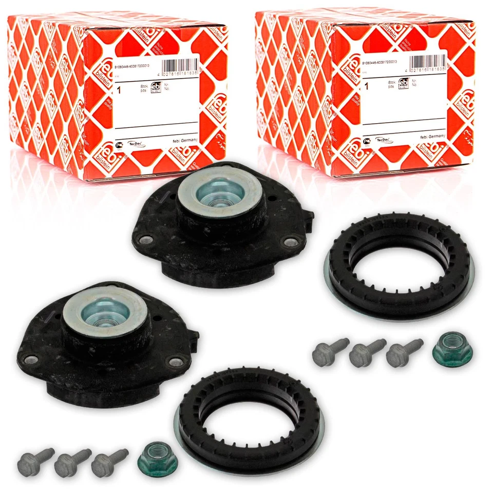 2x Bilstein B4 Front Shock Absorbers + Bearings for VW Passat B6 B7 CC Skoda Superb - Image 3 of 4