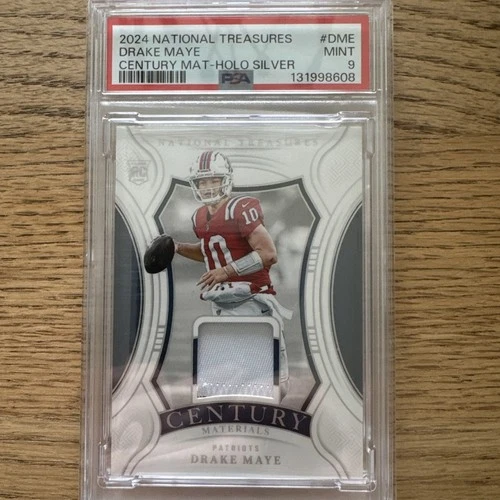 2024 NATIONAL TREASURES CENTURY MATERIALS HOLO SILVER DRAKE MAYE RC 19/25 PSA 9