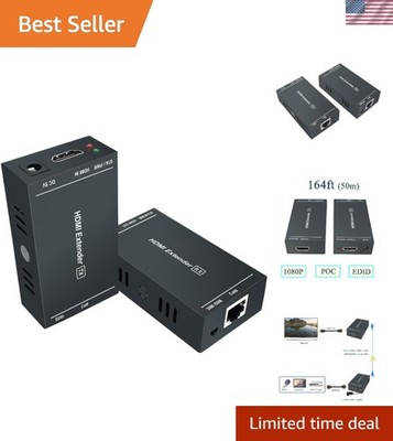1080P HDMI Extender Up to 164 Feet - Seamless Installation & Wide Compatibility