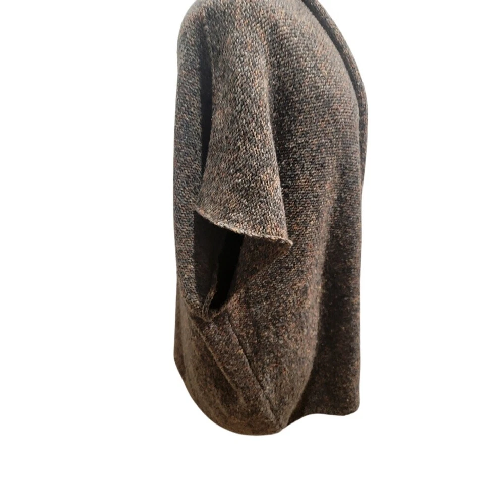 Eskandar Cardigan Knit Wool Cashmere Sweater Sz OSBrown Gray Orange - Image 3 of 4