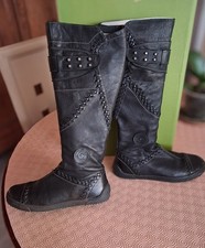 Bottes pataugas cuir noir Taille 37