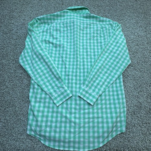 FootJoy Shirt Mens Large Green White Check Button Up Casual Preppy Dadcore - Picture 5 of 8