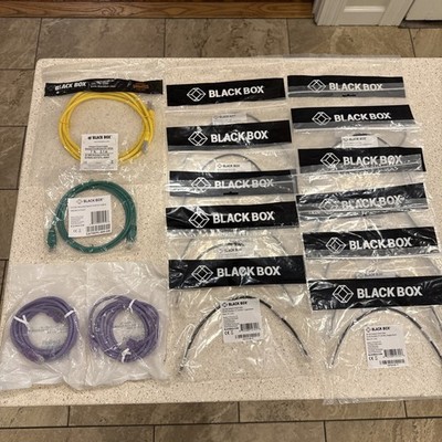 Belkin/Black Box Cable Lot: 11x Cat6 1ft + Cat5e 5ft + Cat6 7ft