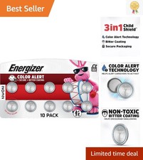 CR2032 10 Pack Lithium Coin Batteries - Safe, Long-Lasting Power for Devices