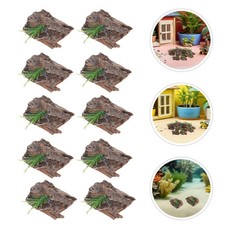 36 Pcs Natural Bark Decoration Terrarium Reptile Cage Background Climbing