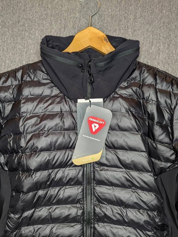 Chaqueta acolchada Beyond Clothing Dasche L3 grande larga negra Primaloft empaquetable nueva con etiquetas Foto 2 de 4