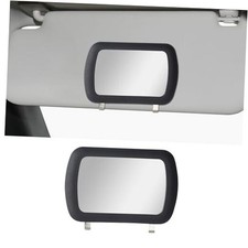 Car Sun Visor Vanity Mirror, Clip-on Automotive Makeup Sun-Shading, Black