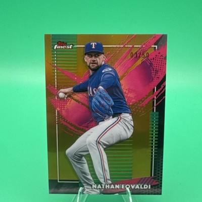 2026 Topps Finest Rare Nathan Eovaldi  Texas Rangers #203 50 TRUE Gold