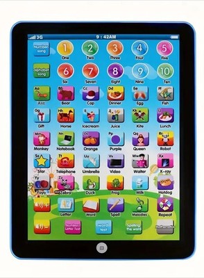 NEW Mini Intelligent Early Childhood Learning Computer Machine Blue Free US Ship
