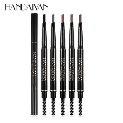 Double-head 5-Color Eyebrow Enhancer Eye Brow Shaping Drawing Black Pe