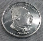 Martin Luther King Jr. Civil Rights 1 oz 999 FINE Silver art bar round Pure