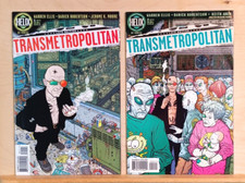 Transmetropolitan #1 and 2 (Helix DC 1997) #1 is VFN/NM  |  Legendary Series!