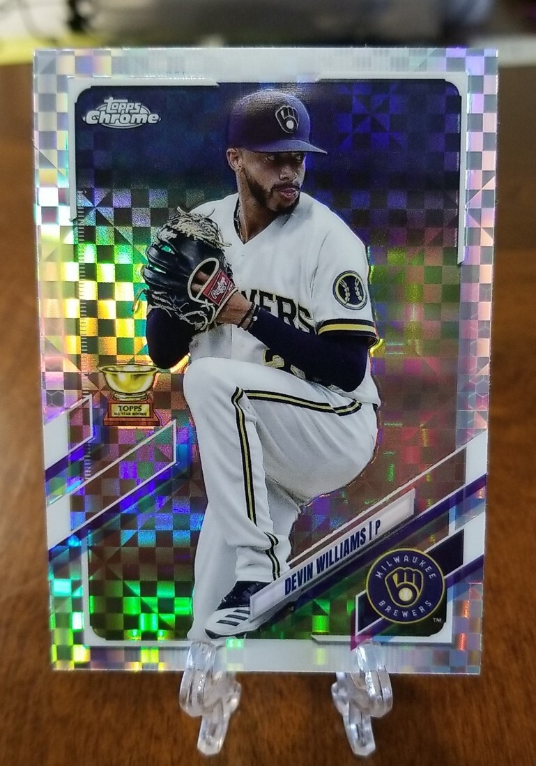2021 Topps Chrome X-Fractor #98 Devin Williams Milwaukee Brewers