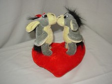 Stuffed Donkeys In Love Red Heart Valentine's Day 16Cm PDI063