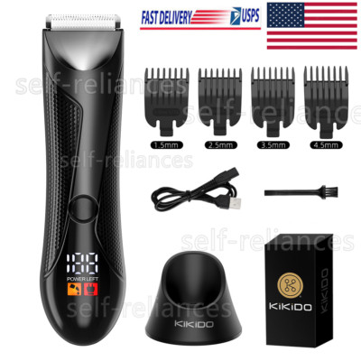 Manscape Groin Hair Trimmer for Men's Electric Ball Trimmer Wet/Dry Body Shaver
