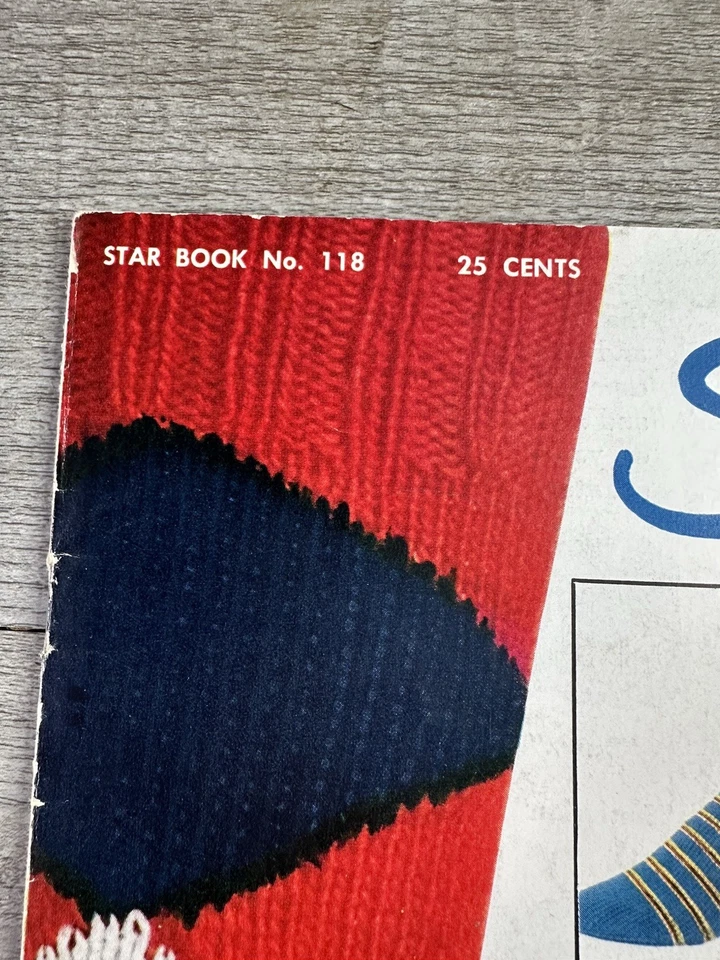 1955 Star Book No. 118 Needle Socks Gloves Mittens Club Covers Knitting Book - Image 2 of 4