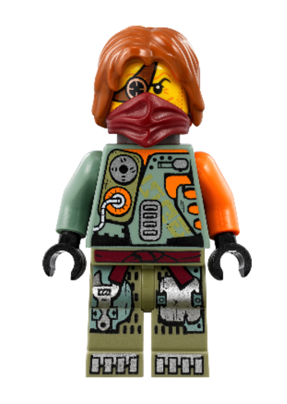 Lego Ronin 70592 with Hair Salvage M.E.C. Ninjago Minifigure | eBay