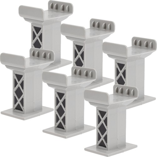 6 Supports De Pont En Bois Pour Train – Stabilisateurs, élévateurs, Pour Voies Ferrées Miniatures