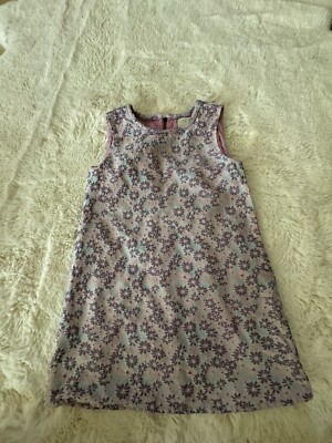 Beautiful Floral Purple Dress Size 4-5